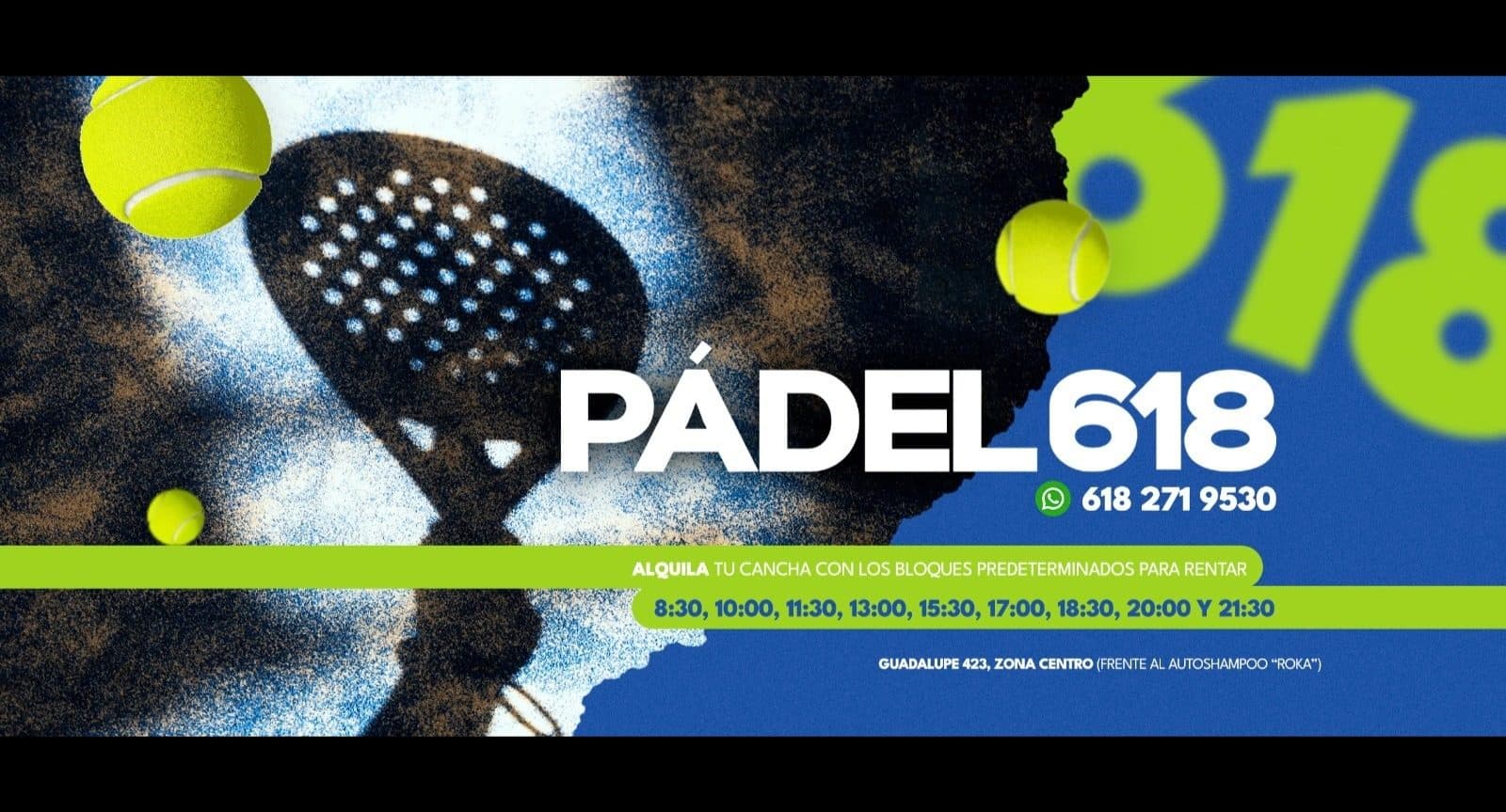 Pádel 618 banner