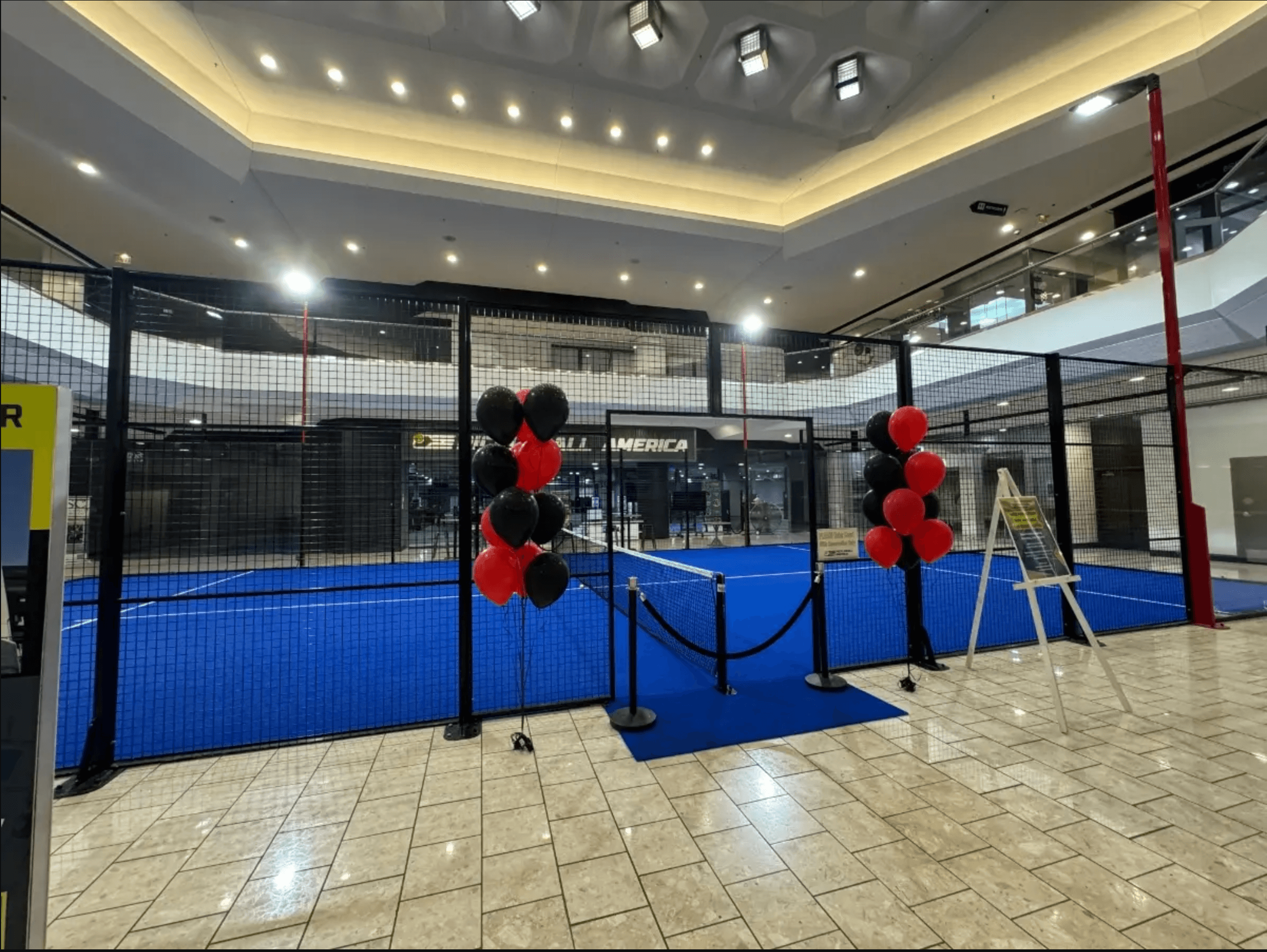Padel America at Pickleball America banner
