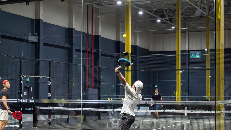 The District Padel & Pickleball Club padel courts