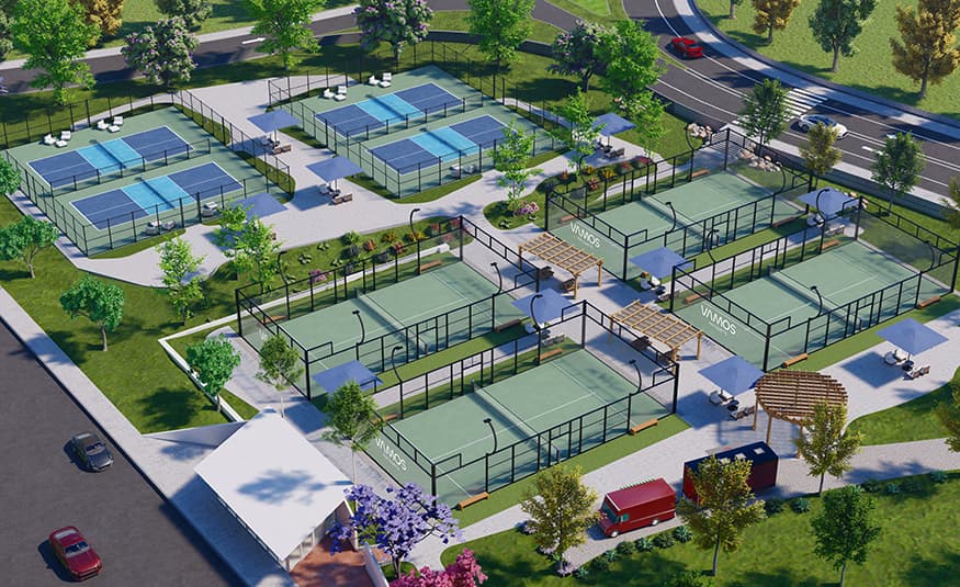 Vamos Racquets padel courts